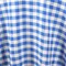 Blue White Buffalo Plaid 108" ROUND Polyester Tablecloth Checkered Table Linens